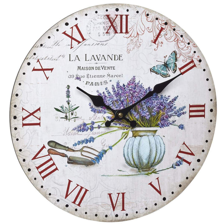 TFA Germany La Lavande Vintage Wall Clock 34cm 60.3045.14 1