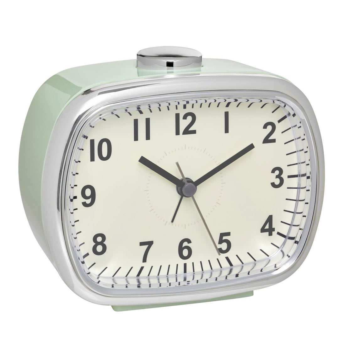 TFA Germany Lara Retro Alarm Clock Mint 11cm 60.1032.04 1