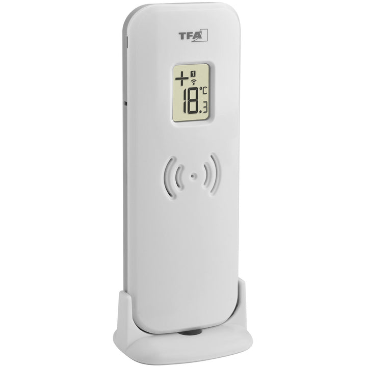 TFA Germany Logo Neo Wireless Thermometer Silver 16cm 30.3071.54 2