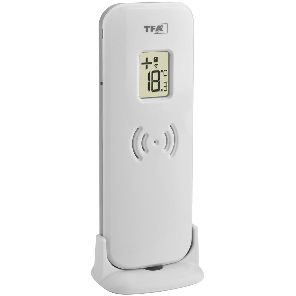 TFA Germany Logo Neo Wireless Thermometer Silver 16cm 30.3071.54 2