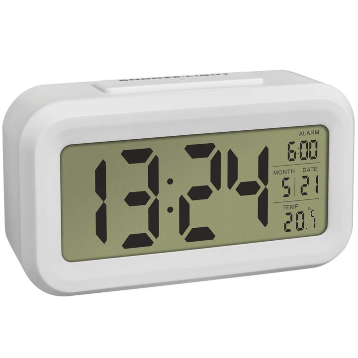 TFA Germany Lumio DIgital Alarm Clock White 14cm 60.2018.02 1