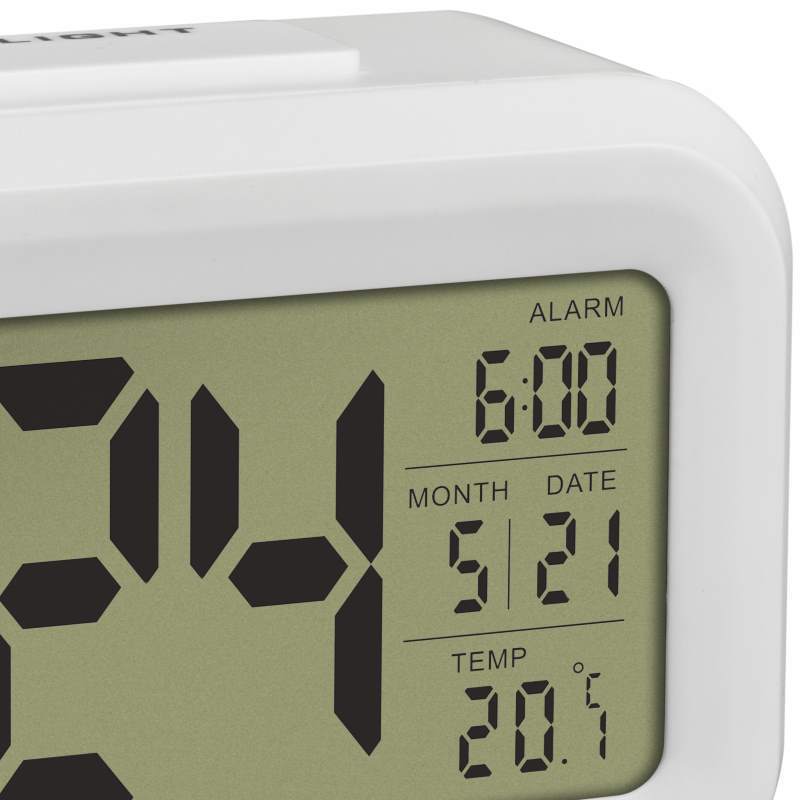 TFA Germany Lumio DIgital Alarm Clock White 14cm 60.2018.02 2