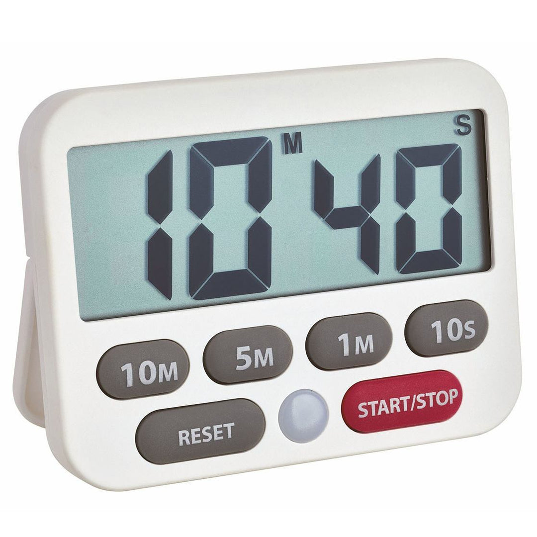 TFA Germany Maddox Digital Timer and Stopwatch White 9cm 38.2038.02 1