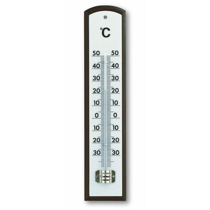TFA Marlon Mahogany Analogue Thermometer, 21cm