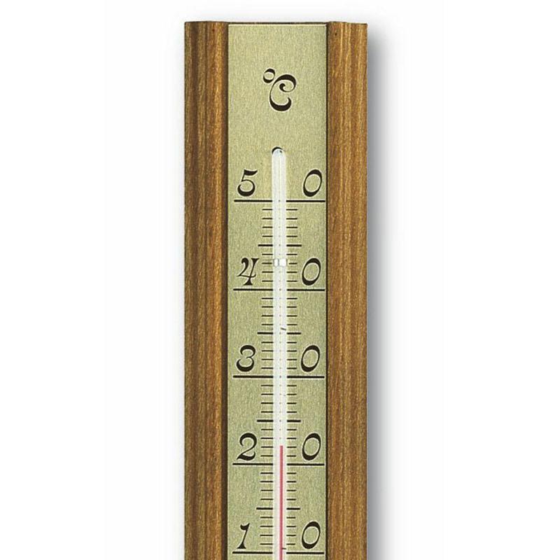 TFA Germany Mccoy Solid Oak Wood Analogue Thermometer 20cm 12.1016 2