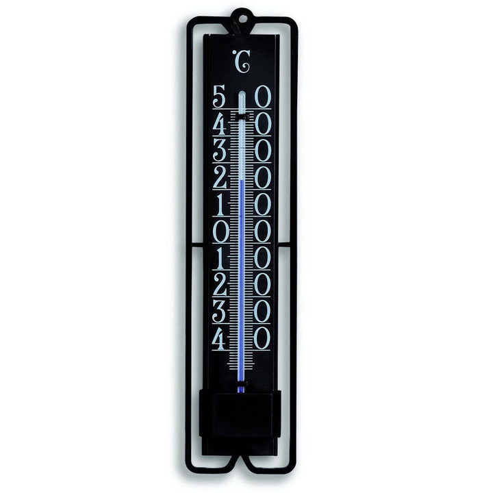 TFA Novelli Outdoor Weatherproof Large Scale Thermometer, Black, 20cm