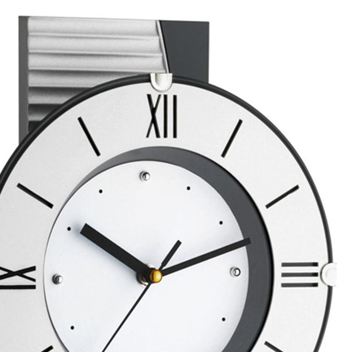 TFA Germany Quincy Analogue Pendulum Wall Clock Silver and White 59cm 60.3001 3