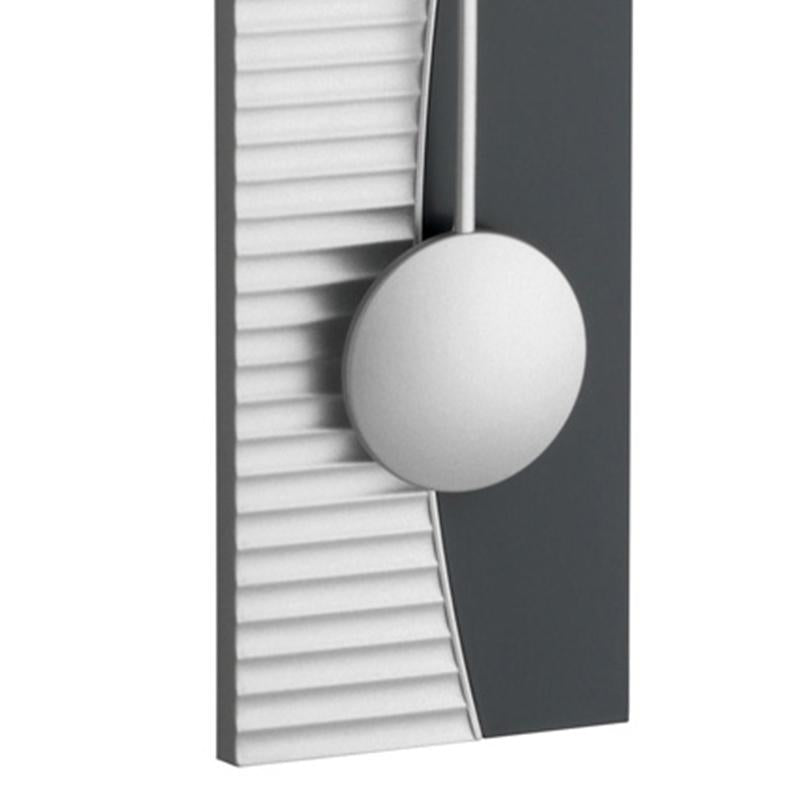 TFA Germany Quincy Analogue Pendulum Wall Clock Silver and White 59cm 60.3001 5