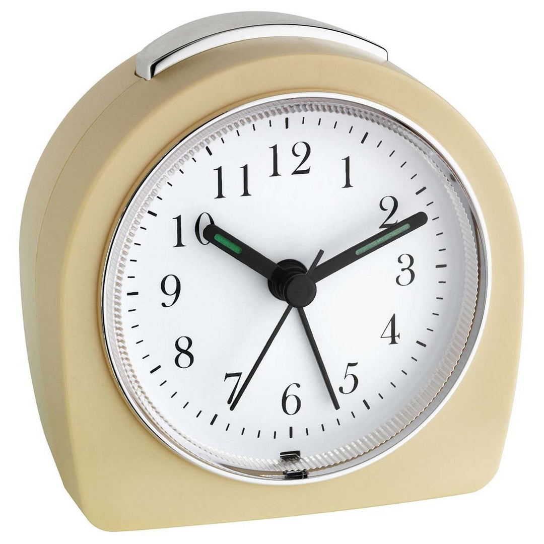 TFA Germany Retro Alarm Clock Cream 9cm 60.1021.09 8