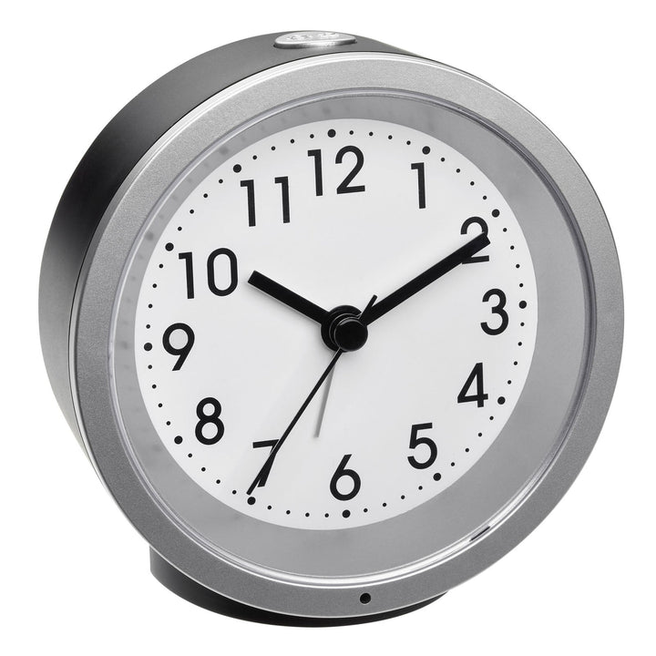 TFA Germany Revi Classic Round Alarm Clock Black 11cm 60.1034.01 1