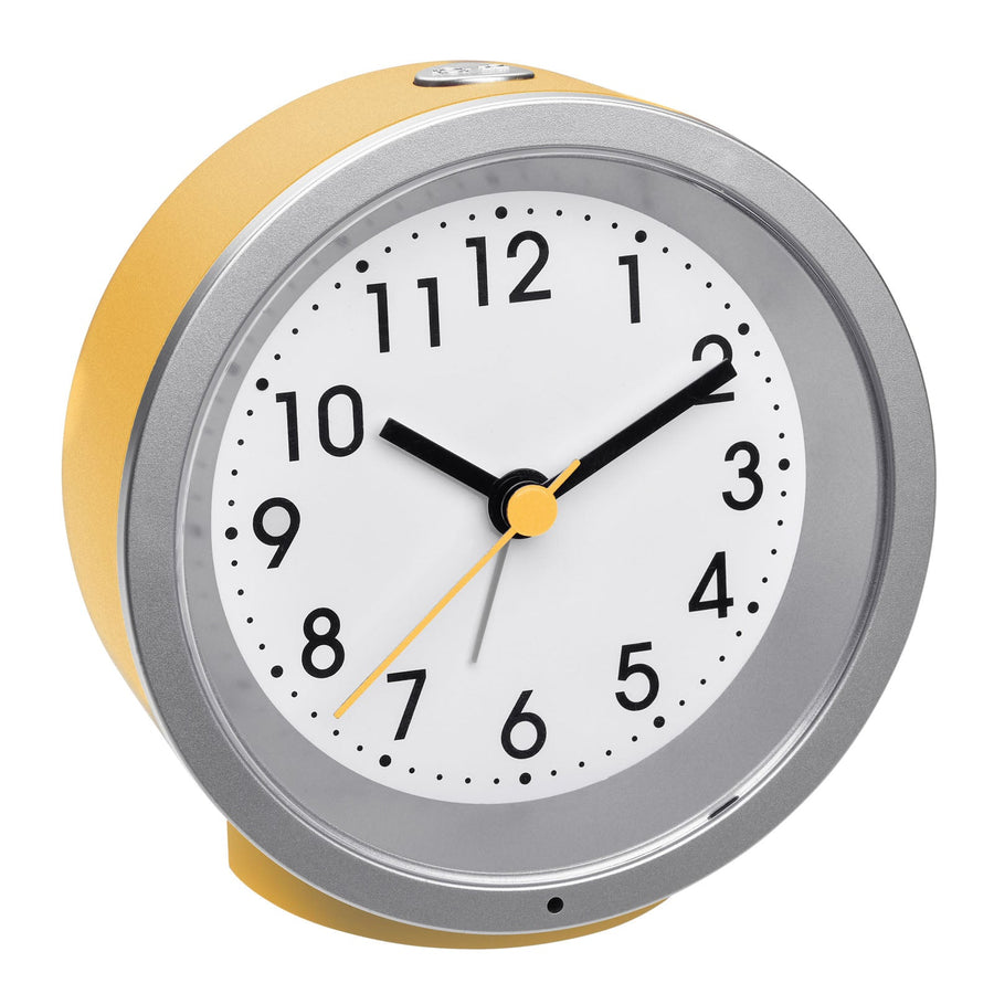 TFA Germany Revi Classic Round Alarm Clock Yellow 11cm 60.1034.07 1