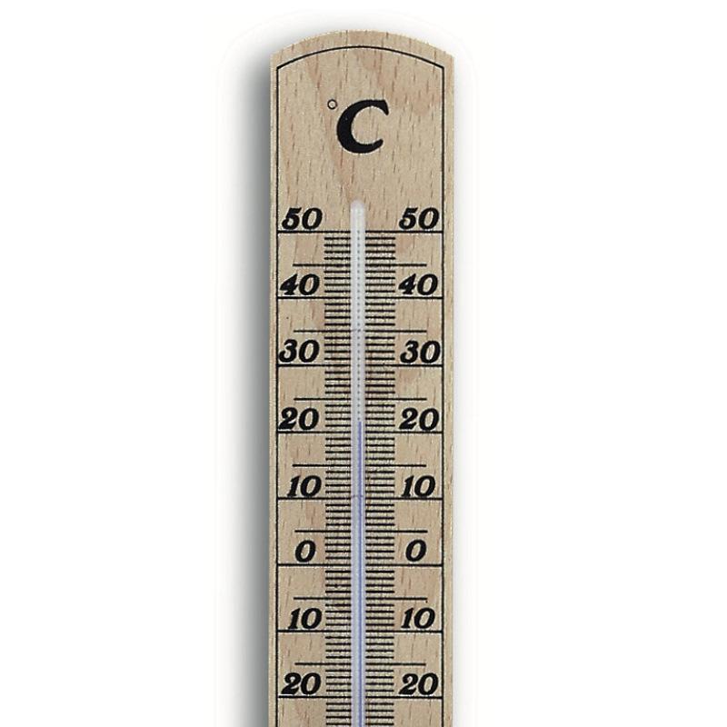 TFA Germany Ross Beech Wood Analogue Thermometer 21cm 12.1004 2