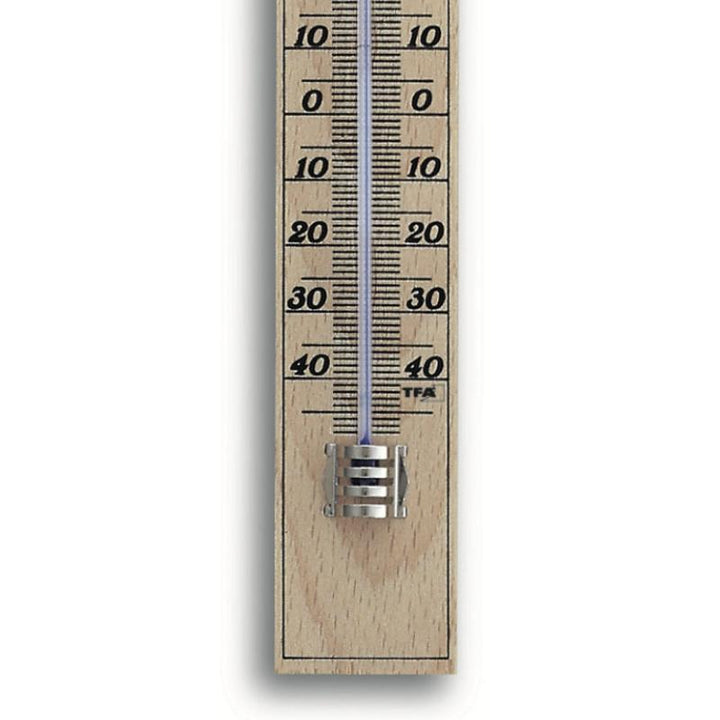 TFA Germany Ross Beech Wood Analogue Thermometer 21cm 12.1004 3