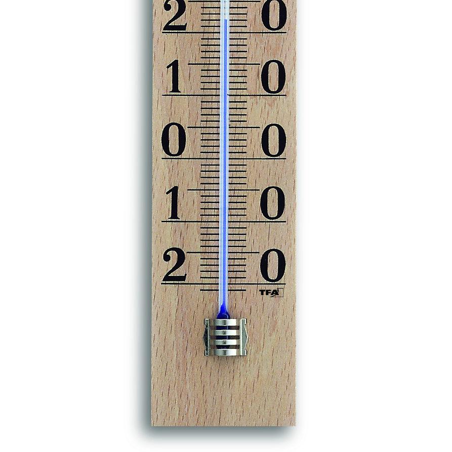 TFA Germany Ryden Beech Wood Large Scale Analogue Thermometer 25cm 12.1005 3