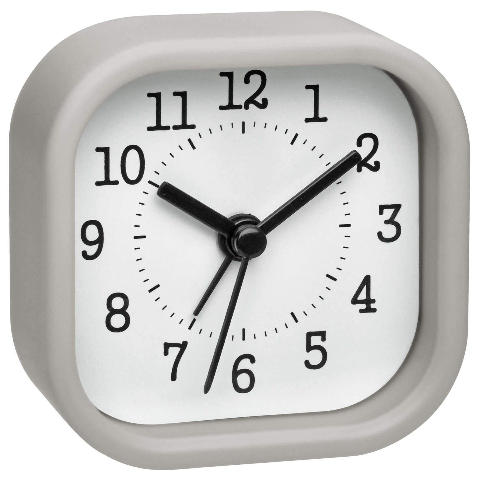 Buy TFA Sally Small Square Travel Alarm Clock Pastel Grey 6cm – Oh Clocks
