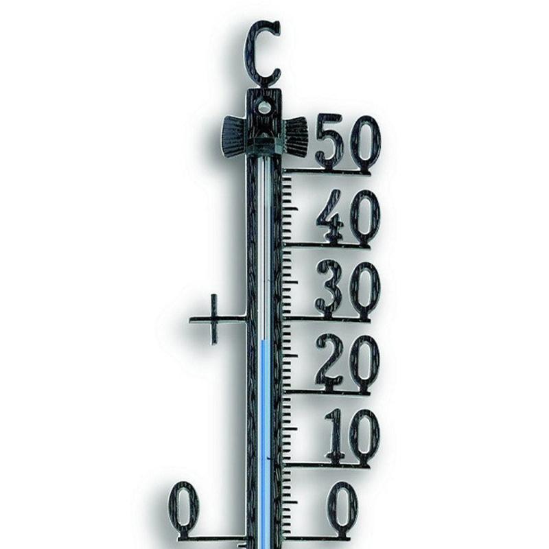 TFA Germany Teo Classic Outdoor Metal Thermometer Black 28cm 12.5001.01 2
