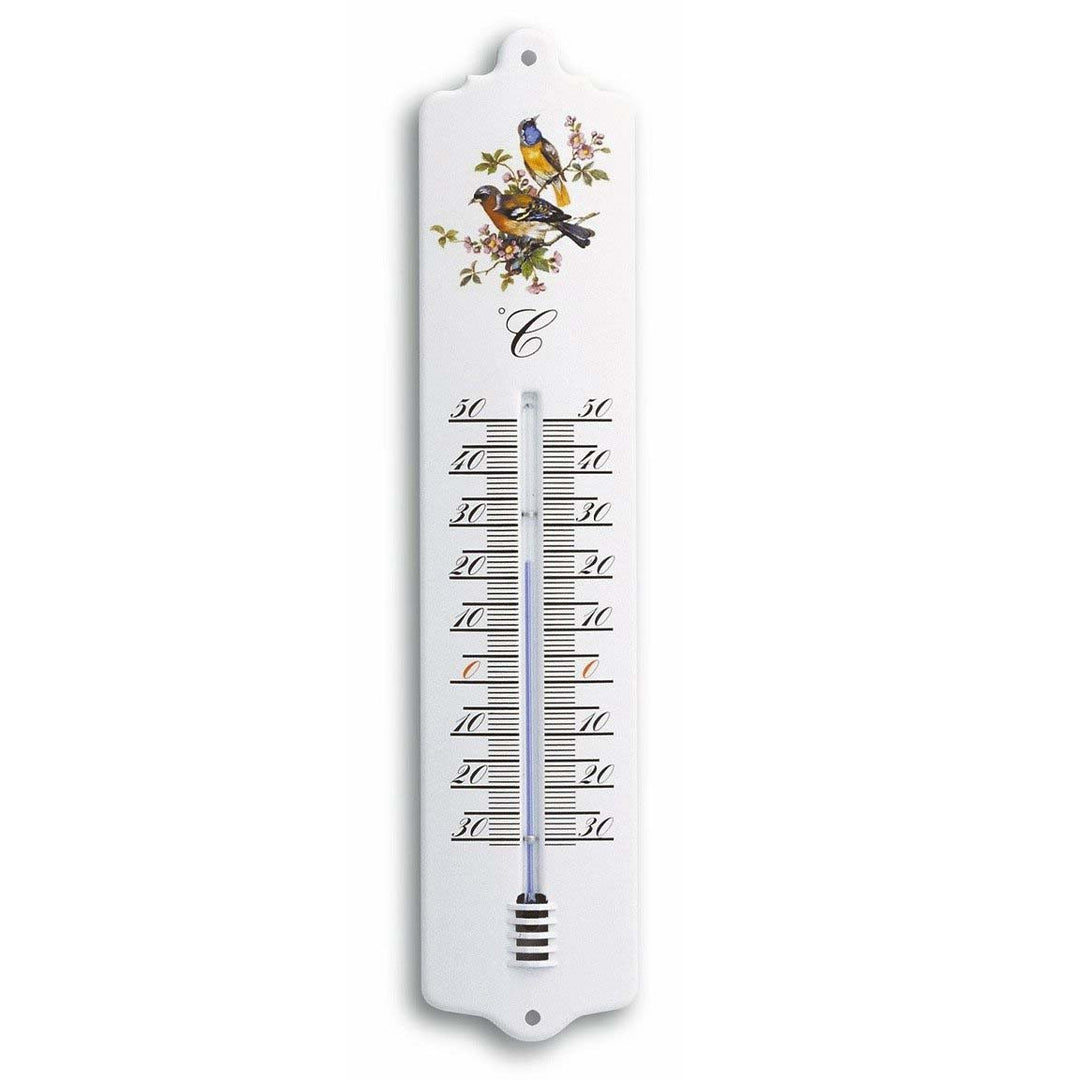 TFA Trigg Outdoor Weatherproof Metal Thermometer, White, 33cm