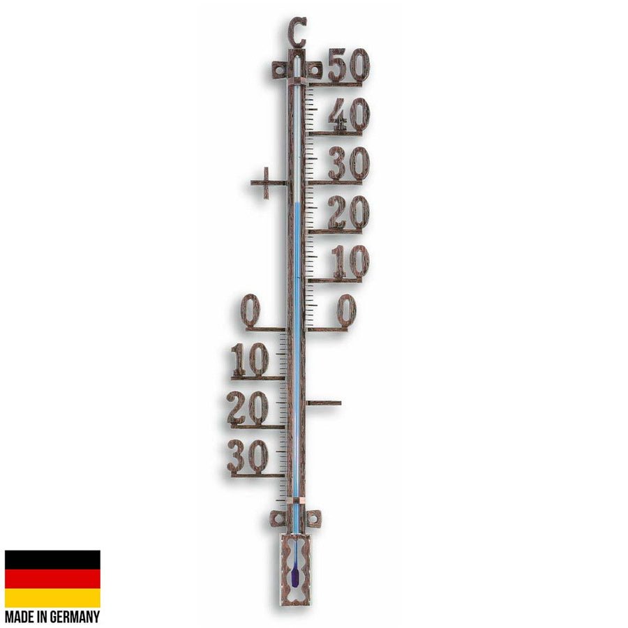 TFA Germany Tyson Classic Outdoor Metal Thermometer Antique Copper 41cm 12.5002.51 1