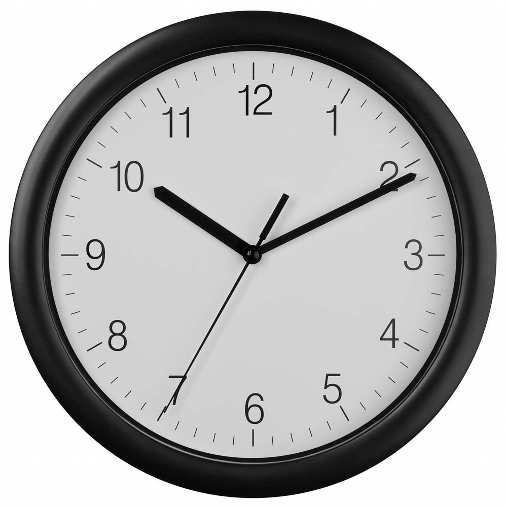 TFA Germany Vera Classic Black and White Wall Clock 26cm 60.3064.01 2