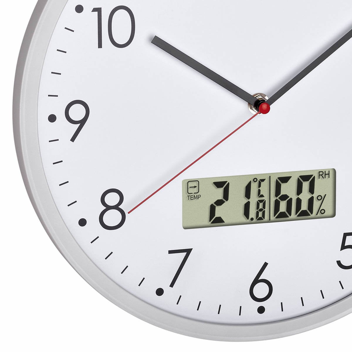 TFA Wez Analogue with Digital Temperature & Humidity Wall Clock