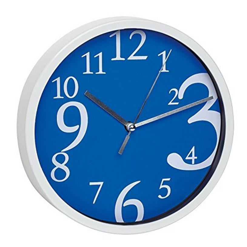 TFA Zoom Numbers Wall Clock Blue 20cm 60.3034.06
