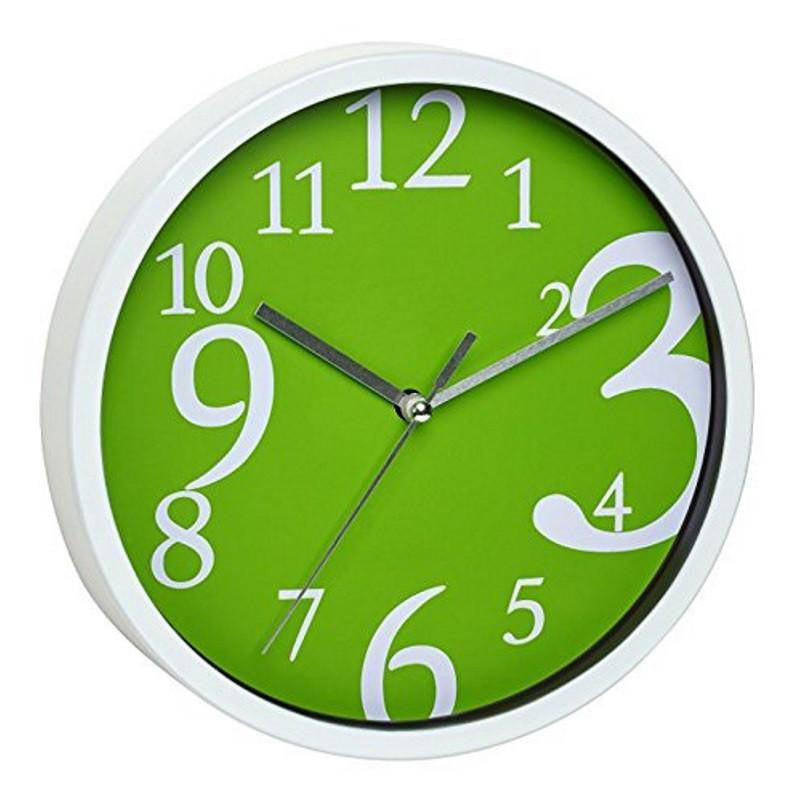 TFA Zoom Numbers Wall Clock Green 20cm 60.3034.04