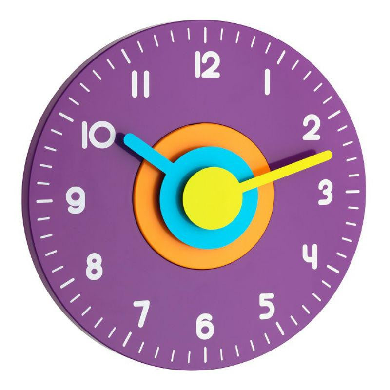 TFA Polo Wall Clock Purple 23cm Front 60.3015.11