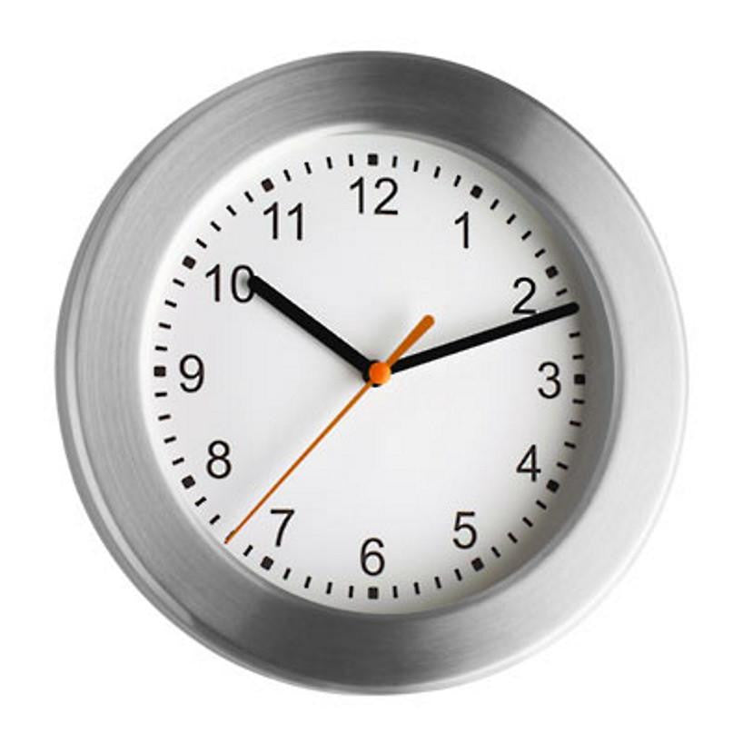 TFA Silver Rim Wall Clock 20cm 98.1047