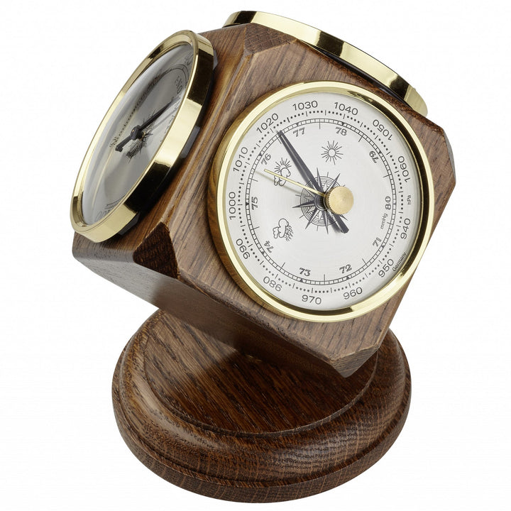 TFA Solid Oak Wooden Desk Weather Station 15cm 20.1011 2