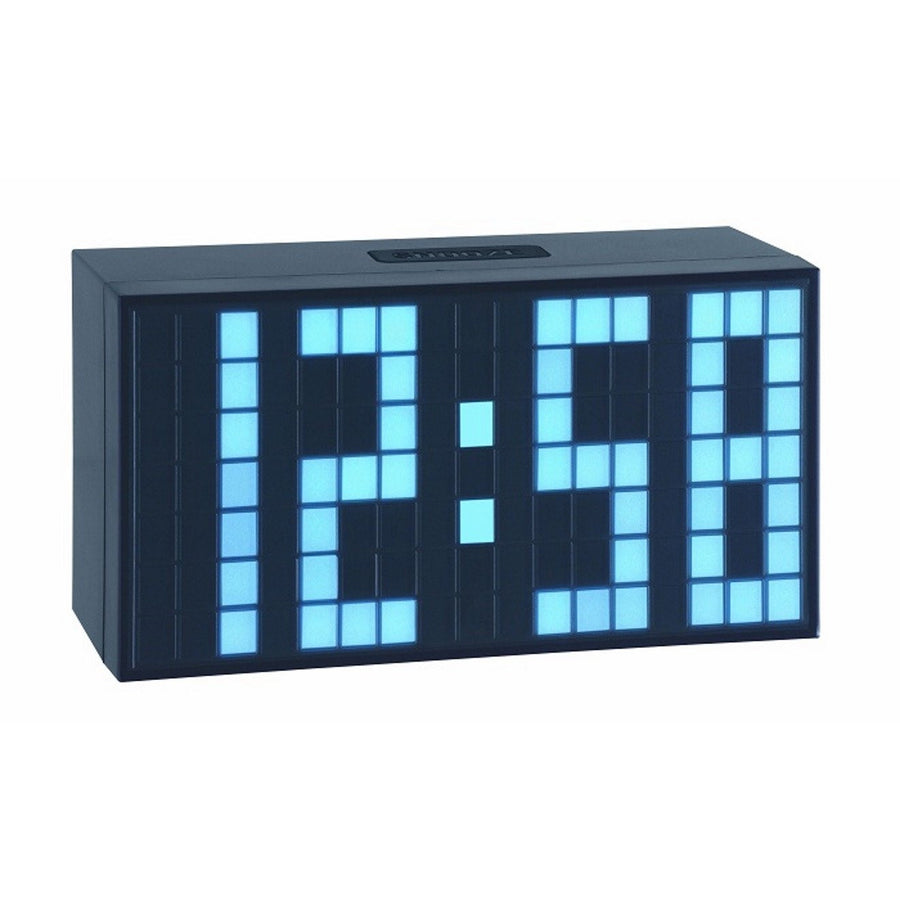 TFA Time Block Digital Alarm Table Clock Ice Blue 17cm 98.1082.02 
