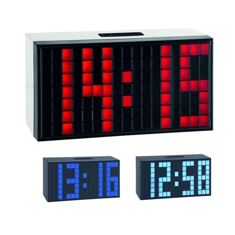 TFA Time Block Digital Alarm Table Clock 17cm 98.1082