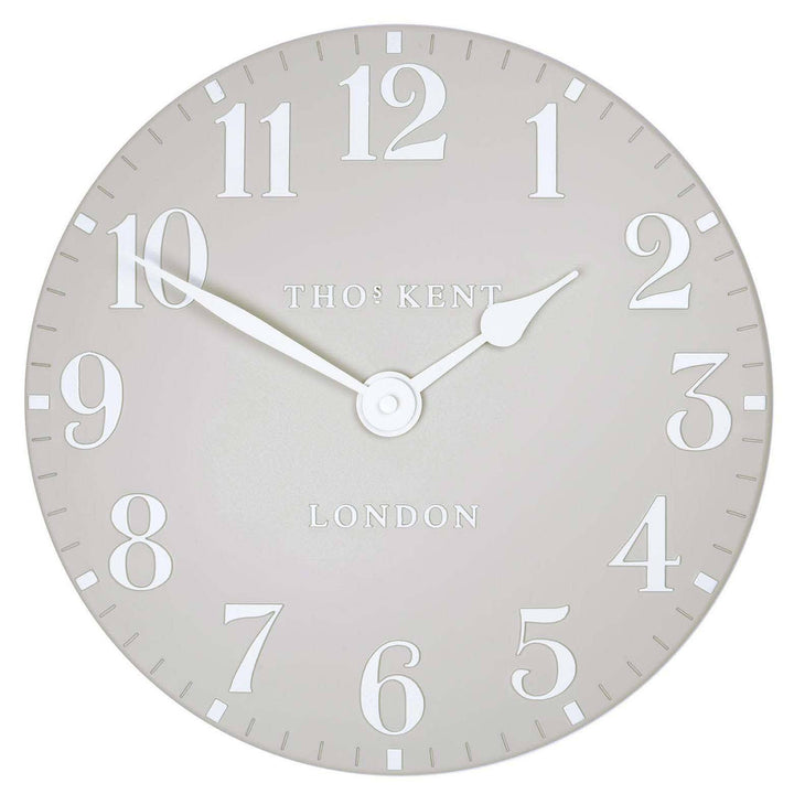 Thomas Kent Arabic Wall Clock Dove Grey Front 31cm KC12156