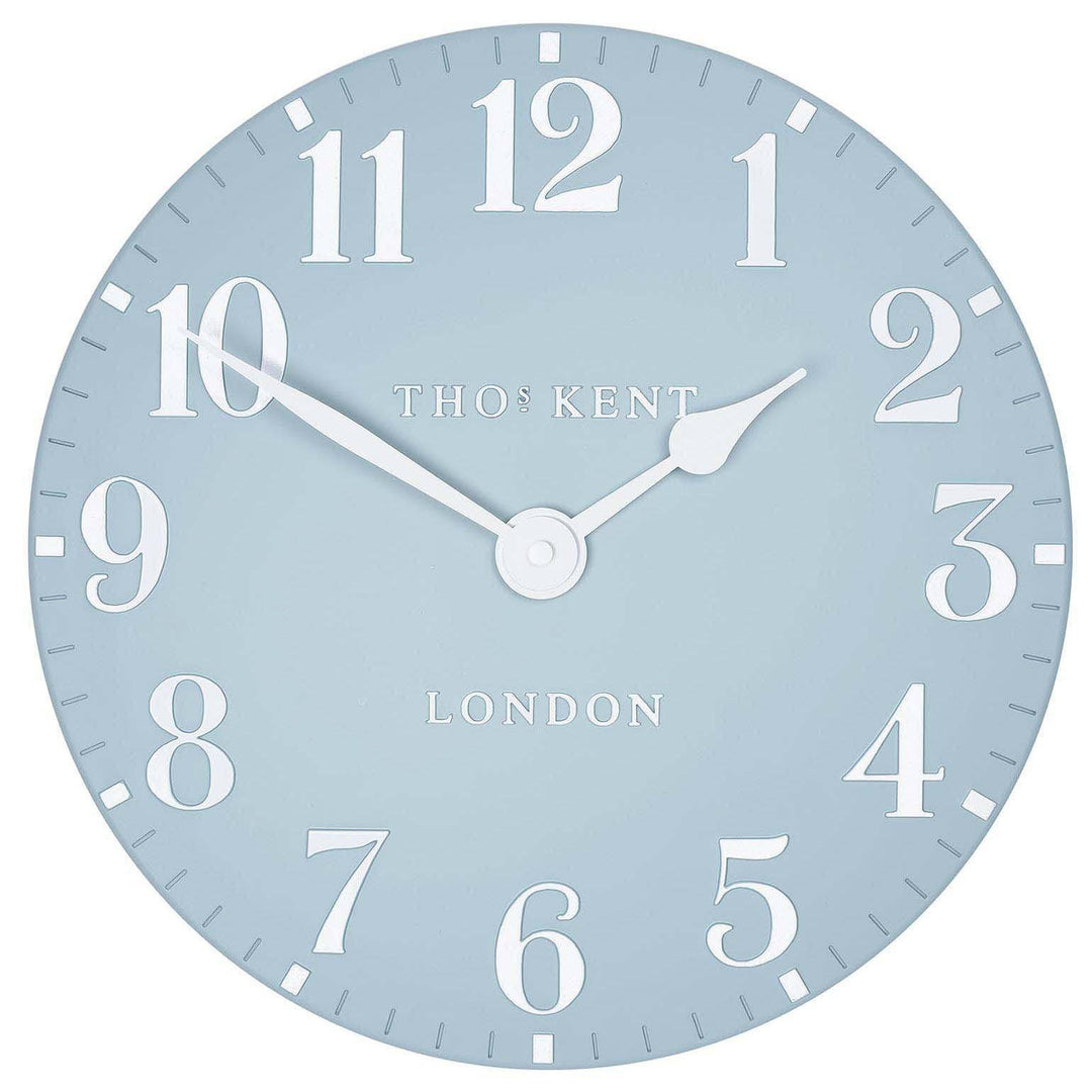 Thomas Kent Arabic Wall Clock Stonewash Blue Front 31cm KC12157