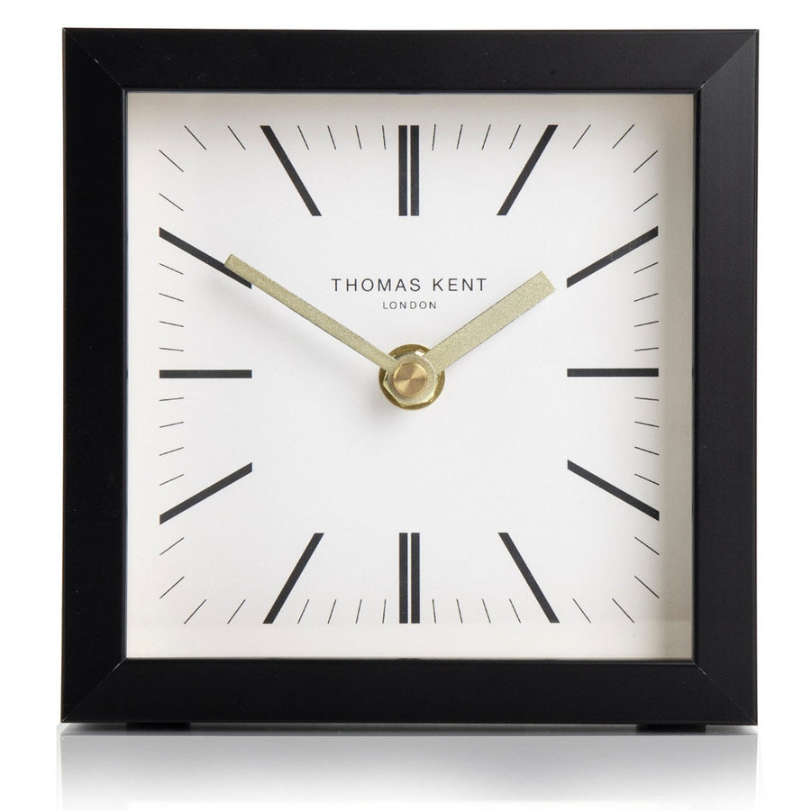 Thomas Kent Garrick Desk Clock White 14cm LINC0532 1