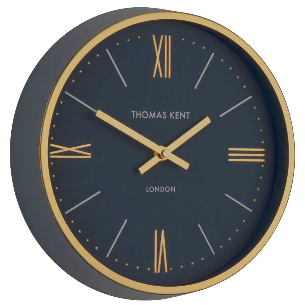 Thomas Kent Hampton Metal Wall Clock Charcoal 25cm LINC1008-X 2