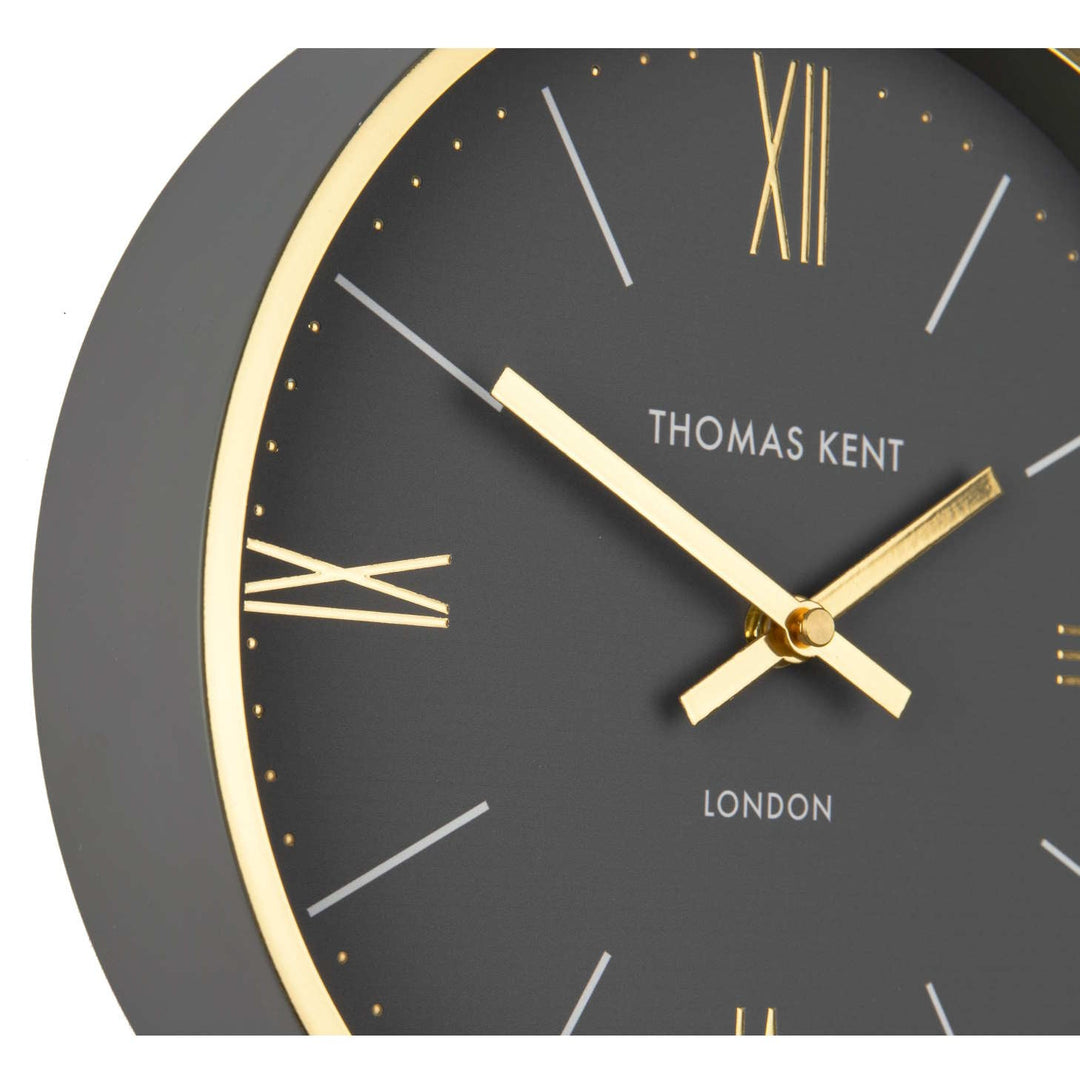 Thomas Kent Hampton Metal Wall Clock Charcoal 25cm LINC1008-X 3