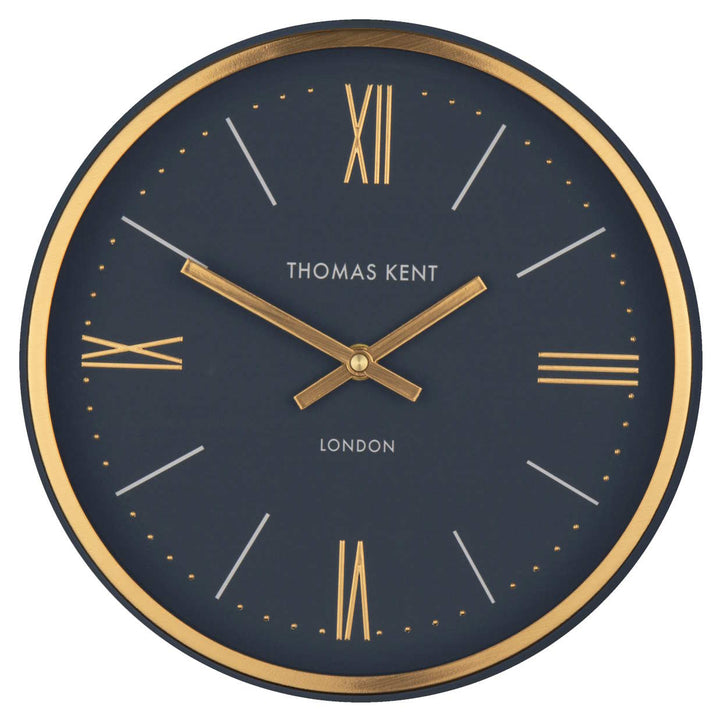 Thomas Kent Hampton Metal Wall Clock Navy 25cm LINC1006-X 1