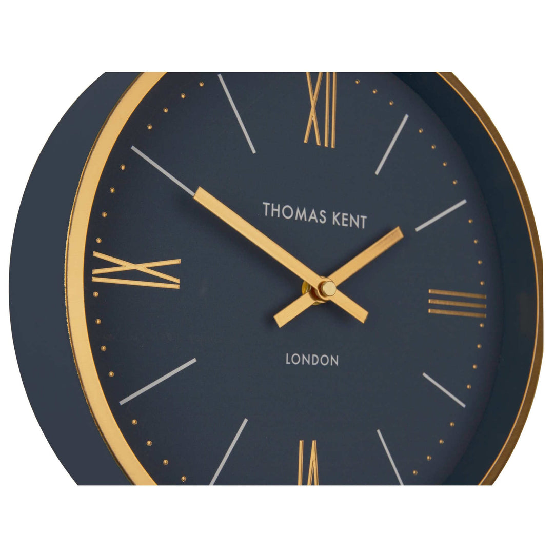 Thomas Kent Hampton Metal Wall Clock Navy 25cm LINC1006-X 2