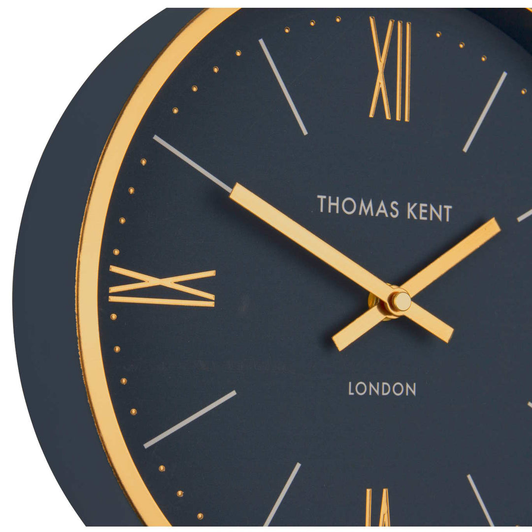 Thomas Kent Hampton Metal Wall Clock Navy 25cm LINC1006-X 3