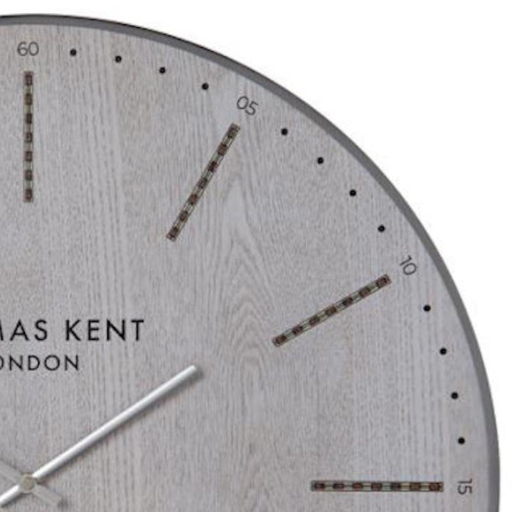 Thomas Kent Hoopoe Wall Clock Limed Grey Oak 30cm LINC1274 2