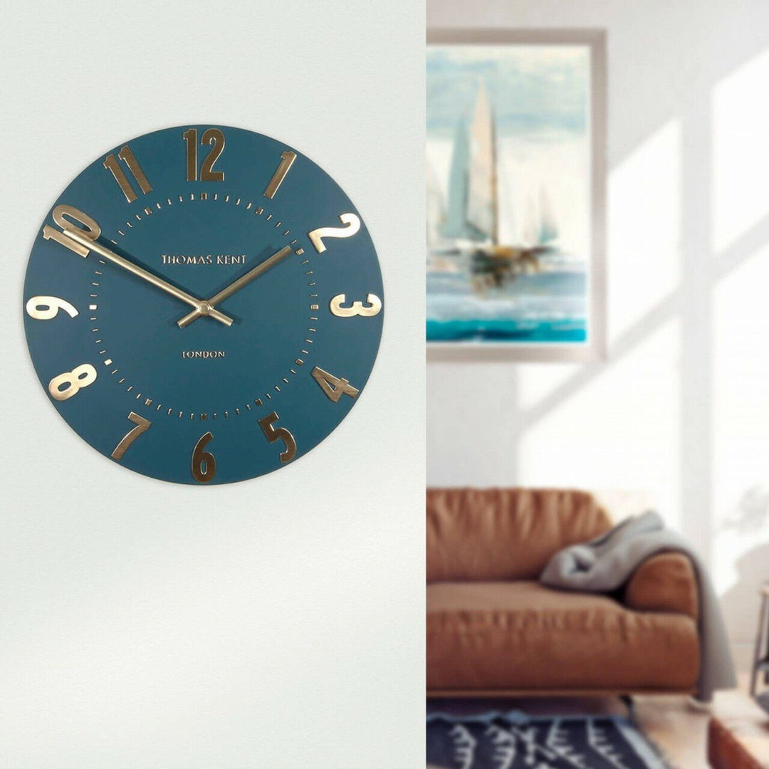 Thomas Kent Mulberry Wall Clock Midnight Blue 30cm AMC12014 2