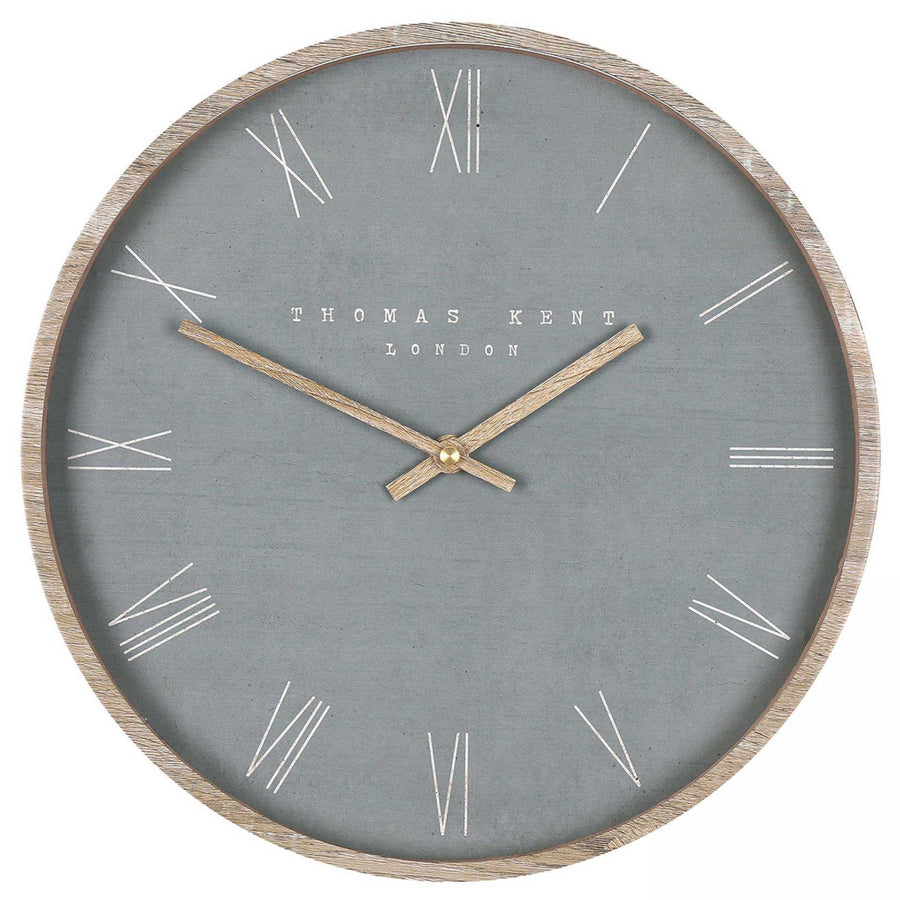 Thomas Kent Nordic Rustic Wall Clock Cement Grey 30cm AMC12027 1