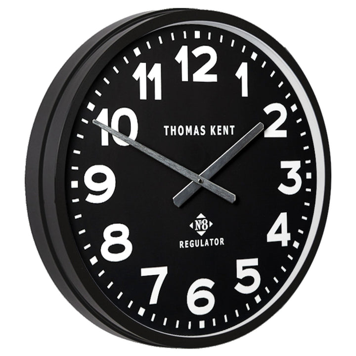 Thomas Kent Regulator No 8 Wall Clock Black 55cm LINC2237 1