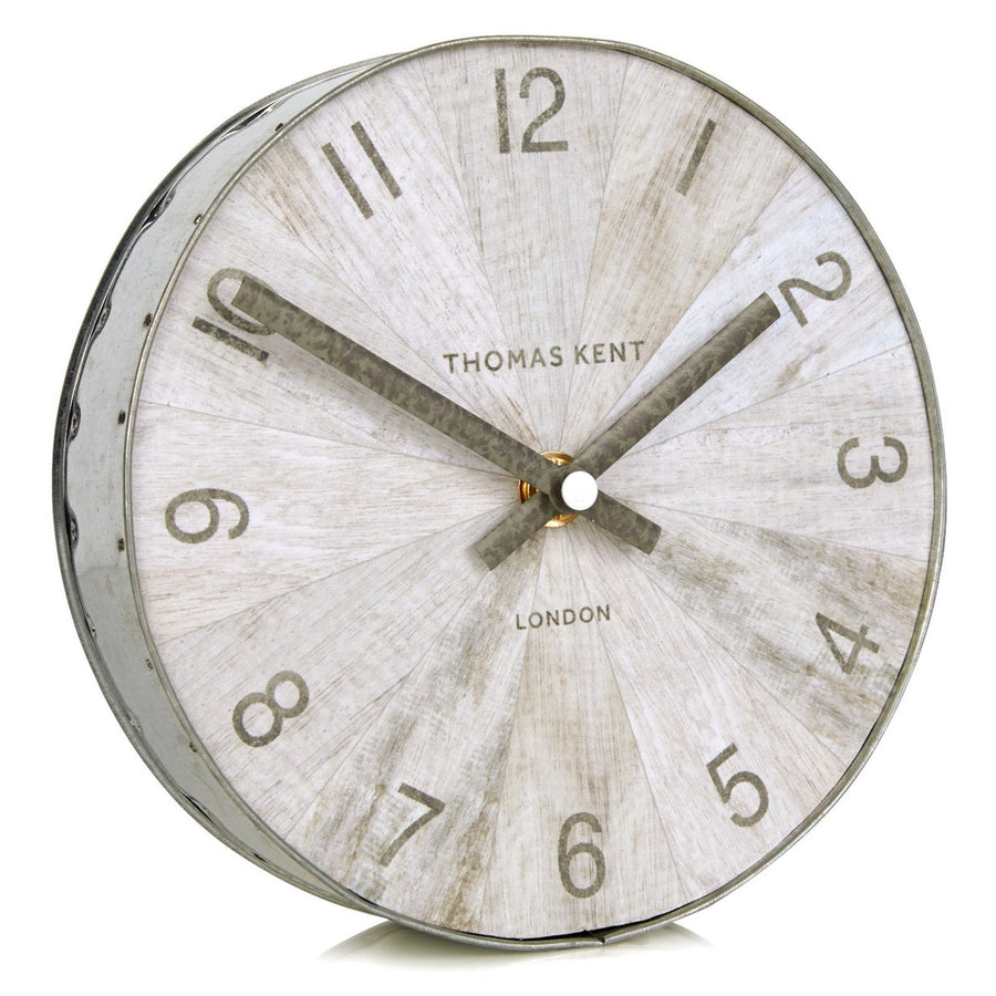 Thomas Kent Wharf Desk Clock Pickled Oak 16cm LINC0652 1