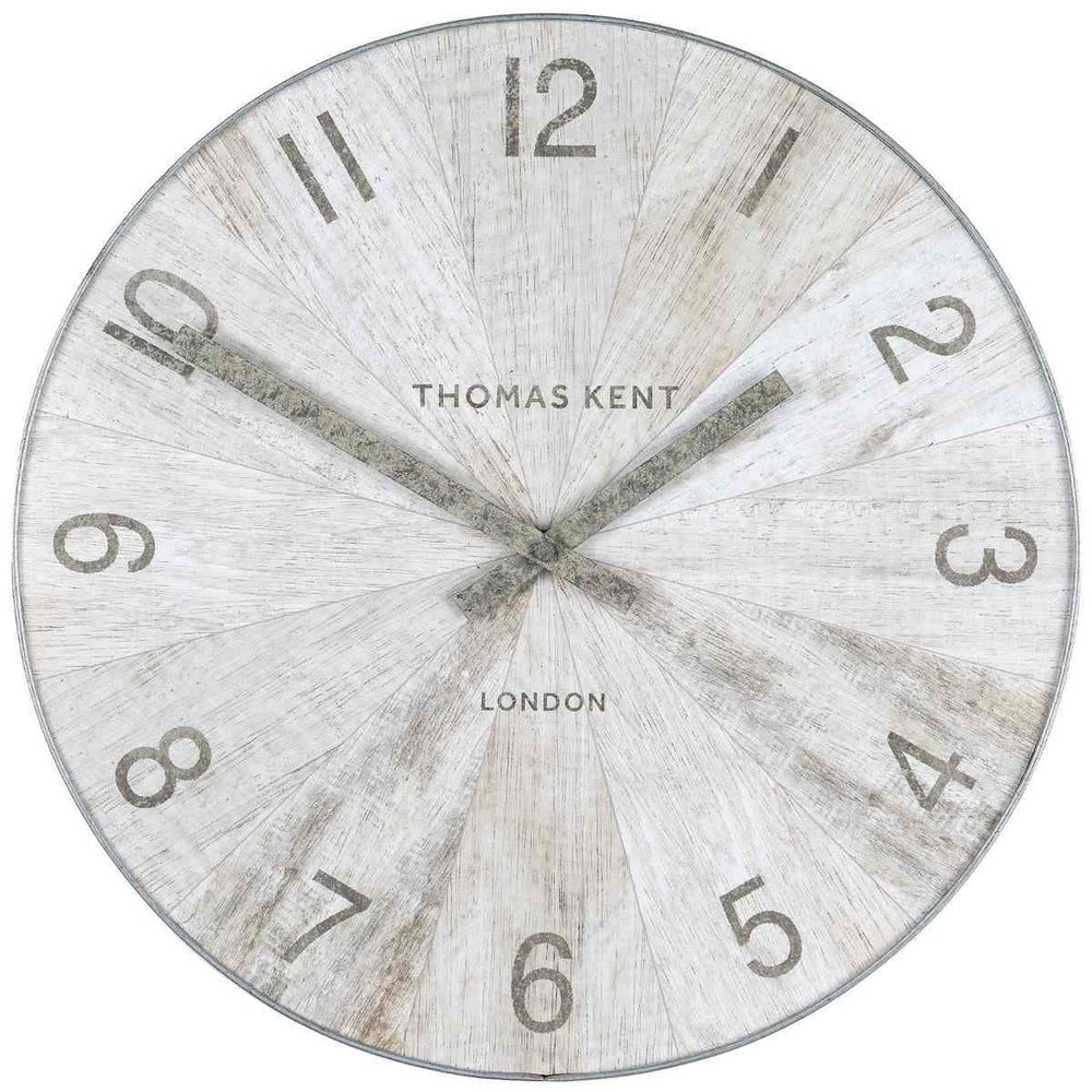 Thomas Kent Wharf Wall Clock Pickled Oak 38cm LCL0199 2