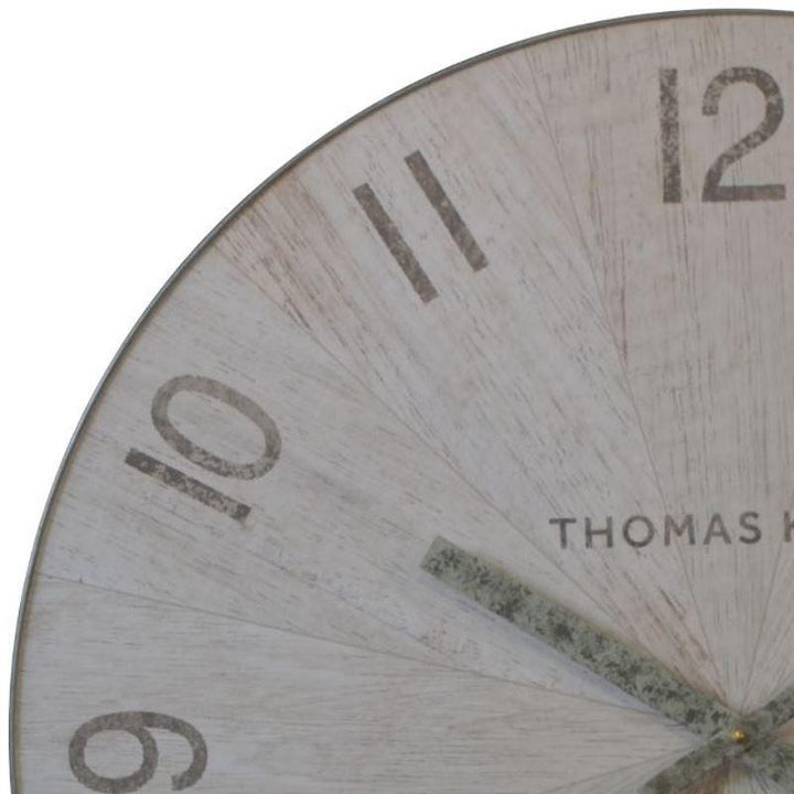 Thomas Kent Wharf Wall Clock Pickled Oak 76cm AMC30035 2