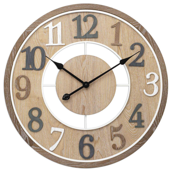 Toki Brandon Embossed Wall Clock 60cm 23034 1