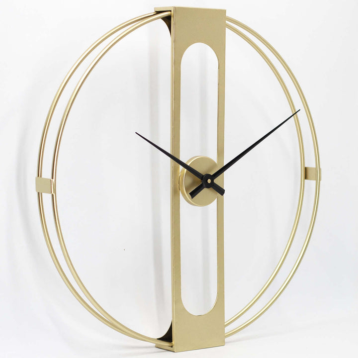 Toki Clover Chic Minimal Wall Clock Gold 60cm 23131 2