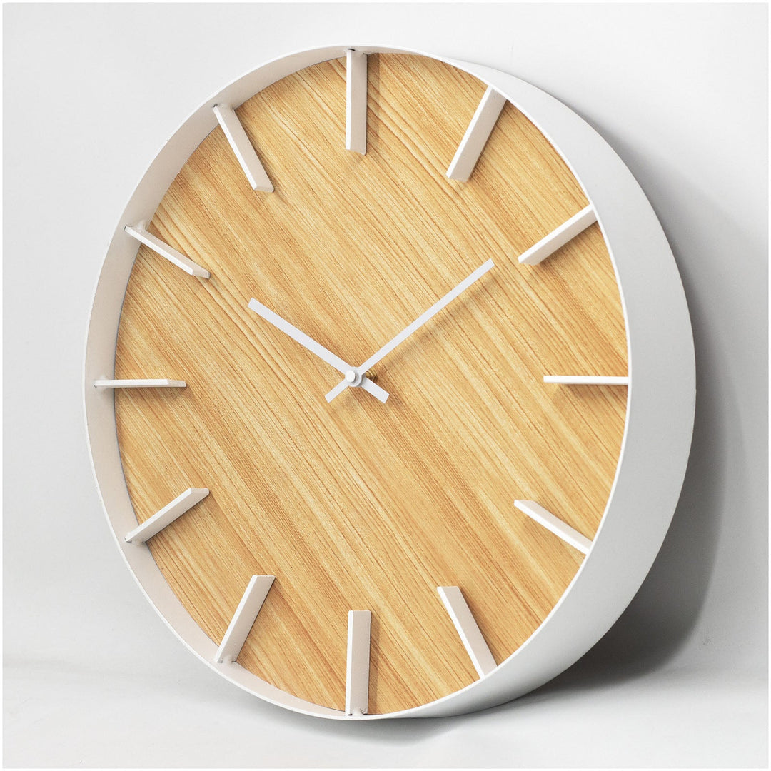 Toki Milo Minimalist Wooden Wall Clock 40cm 23093 2
