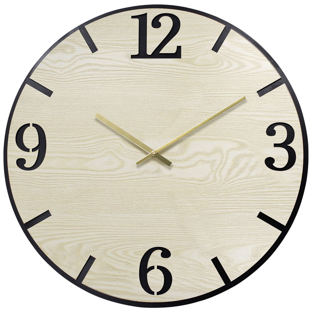 Toki Rowan Debossed Numbers Wall Clock 60cm 23091 1